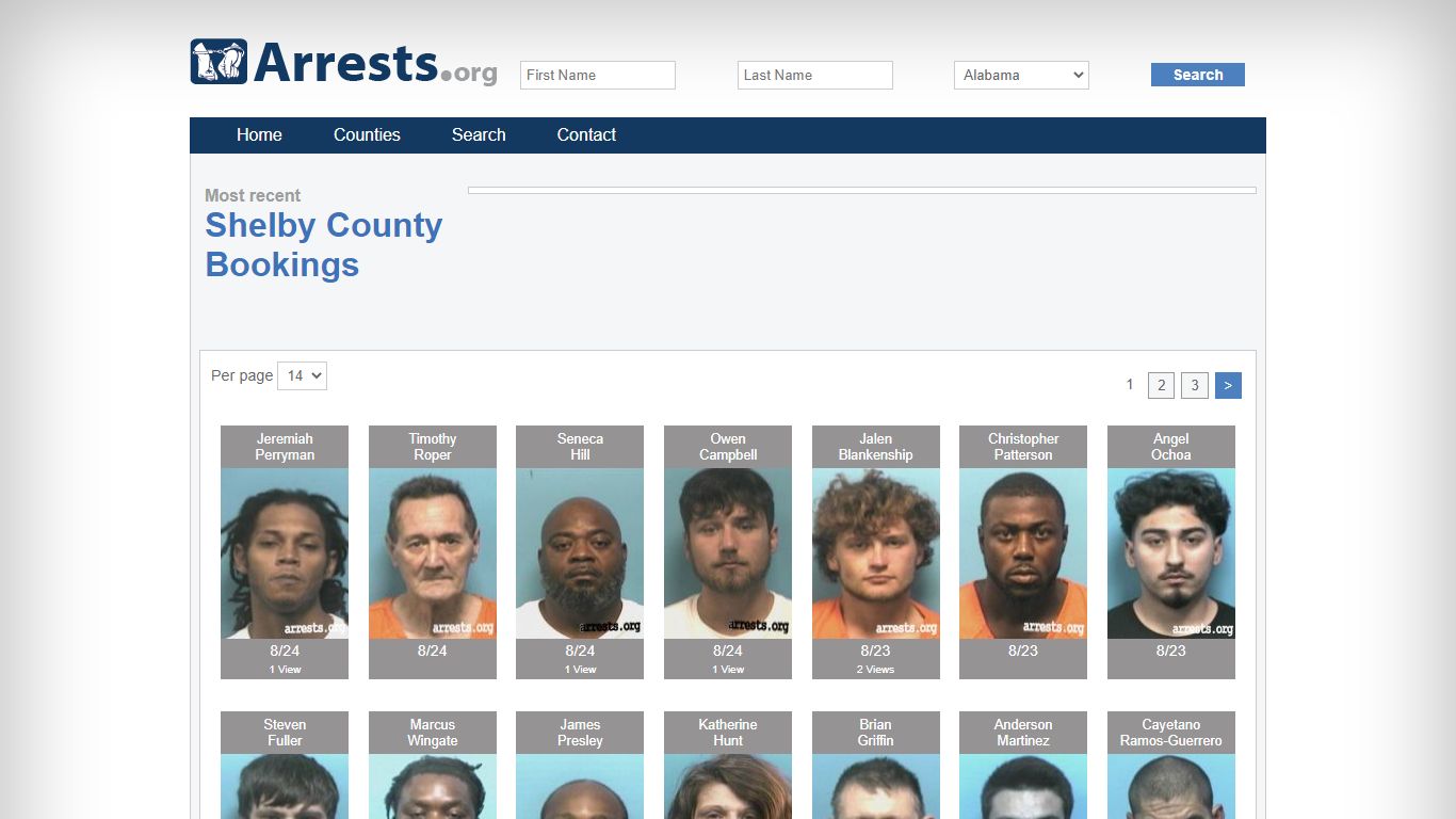 Shelby County Arrests and Inmate Search